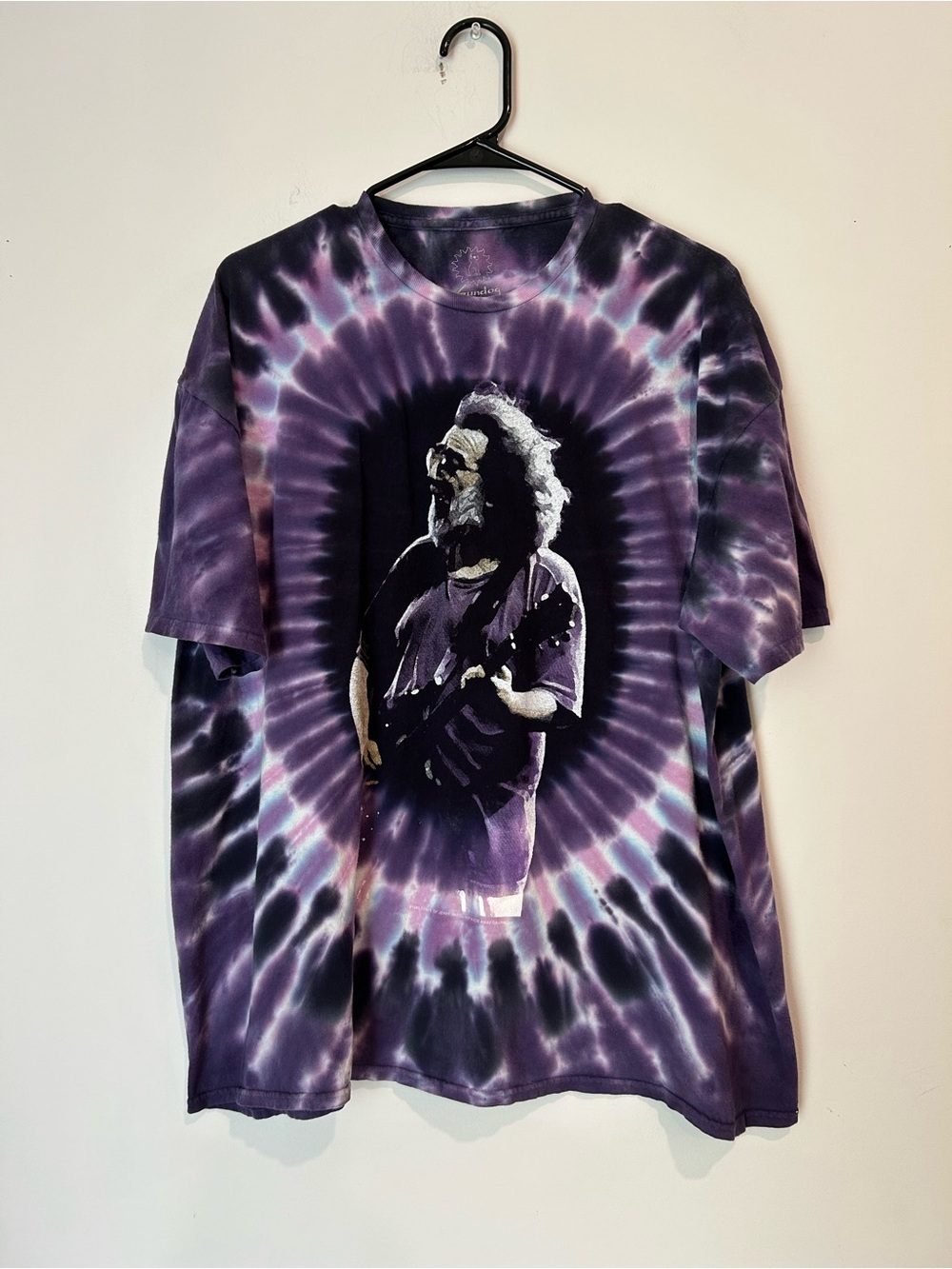 Sundog Jerry Garcia May The Four Winds Blow You Safely Home 3XL Purple T-shirt
